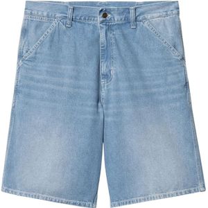 Carhartt Wip, Heren, Korte broeken, Blauw, Maat: W31 Denim,