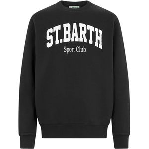 MC2 Saint Barth, Heren, Sweatshirts & Hoodies, Blauw, Maat: S Katoen,