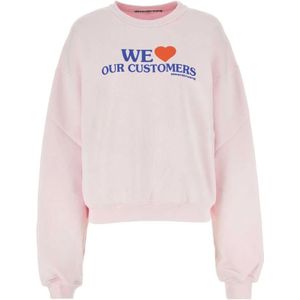 Alexander Wang, Dames, Sweatshirts & Hoodies, Roze, Maat: XS Katoen,