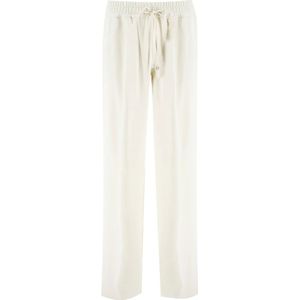 Kiton, Dames, Broeken, Beige, Maat: L Zijde,