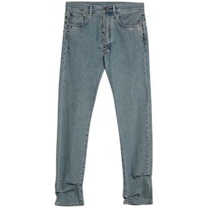 Moschino, Dames, Jeans, Blauw, Maat: M Katoen,