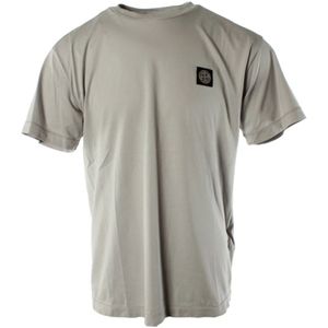 Stone Island, Heren, Tops, Grijs, Maat: 3XL Katoen,