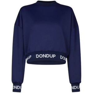 Dondup, Dames, Sweatshirts & Hoodies, Blauw, Maat: M