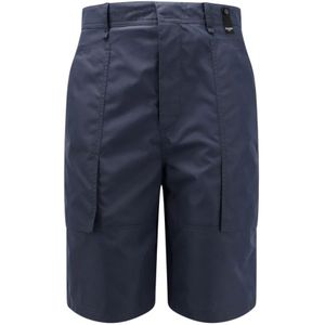 Fendi Katoenen Bermuda Shorts met FF Detail , Blue , Heren , Maat: S