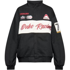 Duke + Dexter, Heren, Jassen, Zwart, Maat: L Katoen,