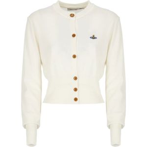 Vivienne Westwood, Dames, Truien, Wit, Maat: S Katoen,