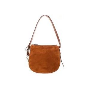 Burberry ‘Knight Small’ schoudertas , Brown , Dames , Maat: ONE Size