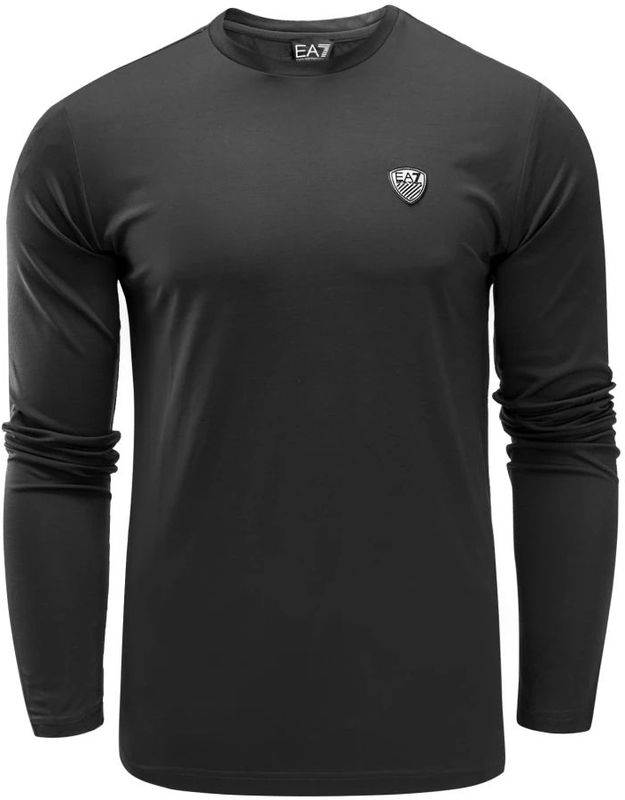 Emporio Armani EA7 - Long Sleeve Top - Zwart - Viscose