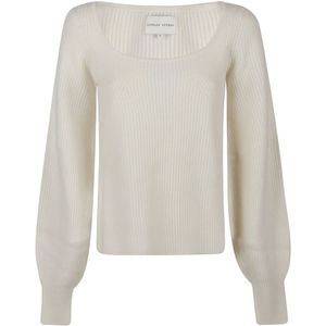 Loulou Studio, Dames, Truien, Beige, Maat: XS Kasjmier,