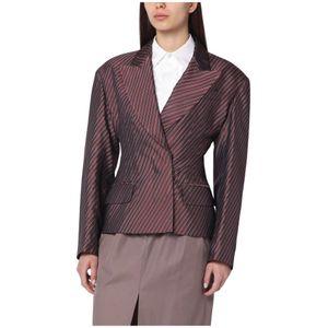 Dries Van Noten, Dames, Jassen, Paars, Maat: XS Katoen,