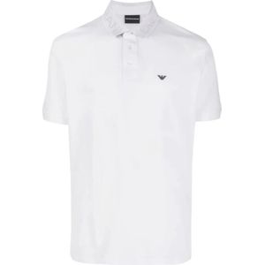 Emporio Armani, Heren, Tops, Wit, Maat: L Katoen,