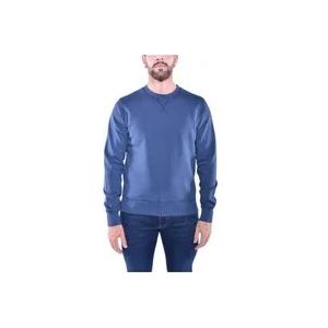 Parajumpers Iconische Patch Crewneck Sweater , Blue , Heren , Maat: 3XL