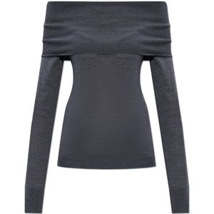 Stella McCartney, Dames, Truien, Grijs, Maat: XS Wol,