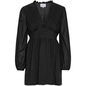 Americandreams, Dames, Jurken, Zwart, Maat: S Katoen,