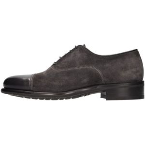 Santoni Platte schoenen Grijs , Gray , Heren , Maat: 40 EU