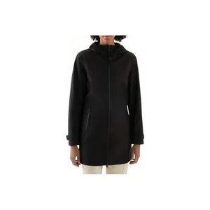 Woolrich Zwarte Waterdichte Stretchjas , Black , Dames , Maat: S