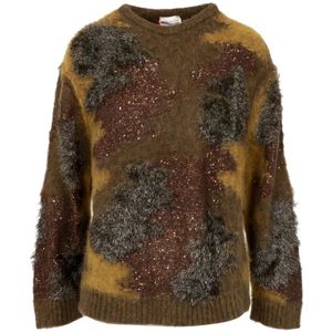 Semicouture, Dames, Truien, Veelkleurig, Maat: S Wol,