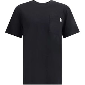 Dsquared2, Heren, Tops, Zwart, Maat: L Katoen,