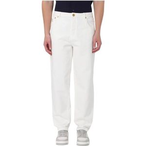 Brunello Cucinelli, Heren, Jeans, Wit, Maat: L Katoen,