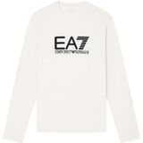 Emporio Armani Ea7, Heren, Tops, Beige, Maat: M Katoen,