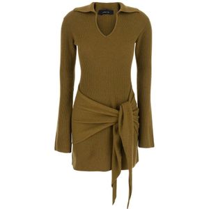 Federica Tosi, Dames, Jurken, Groen, Maat: S Kasjmier,