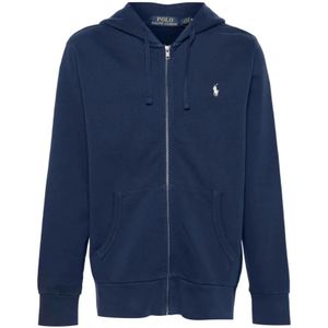 Polo Ralph Lauren, Heren, Sweatshirts & Hoodies, Blauw, Maat: 2XL Katoen,