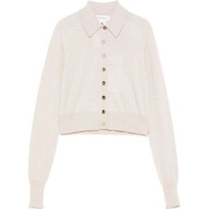 Sportmax, Dames, Truien, Wit, Maat: M Wol,