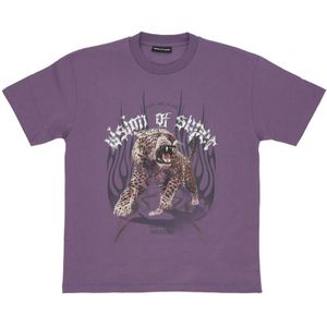 Vision OF Super, Heren, Tops, Paars, Maat: M Katoen,