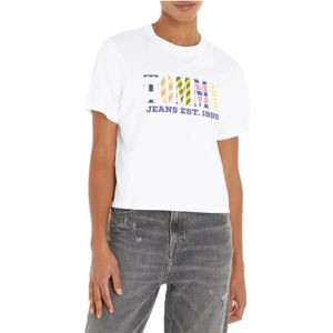 Tommy Hilfiger, Dames, Tops, Wit, Maat: XS Katoen,