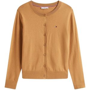 Tommy Hilfiger, Dames, Truien, Bruin, Maat: S Katoen,