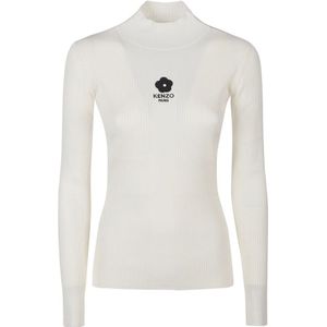 Kenzo, Dames, Truien, Beige, Maat: XS Viscose,