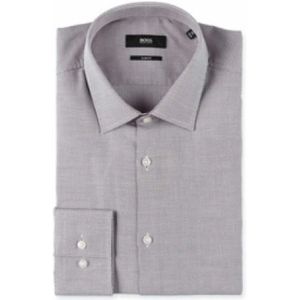 Hugo, Heren, Overhemden, Grijs, Maat: 8XL Katoen,