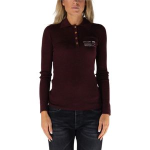 Elisabetta Franchi, Dames, Truien, Rood, Maat: S