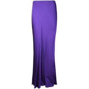 Patrizia Pepe, Dames, Rokken, Paars, Maat: L Viscose,