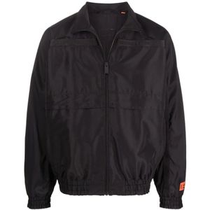 Heron Preston, Heren, Jassen, Zwart, Maat: S Poliester,