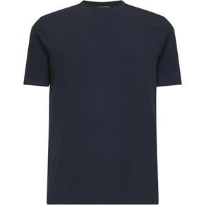 Giorgio Armani, Heren, Tops, Blauw, Maat: M Viscose,