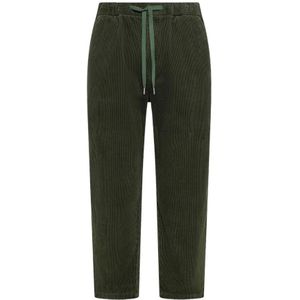 Sun68, Heren, Broeken, Groen, Maat: S Corduroy,