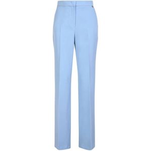 Liu Jo, Dames, Broeken, Blauw, Maat: S Katoen,