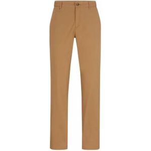 Hugo, Heren, Broeken, Bruin, Maat: M Katoen,