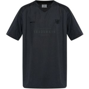 Vetements, unisex, Tops, Zwart, Maat: XS Leer,