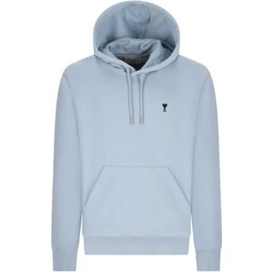 Ami Paris, Heren, Sweatshirts & Hoodies, Blauw, Maat: S