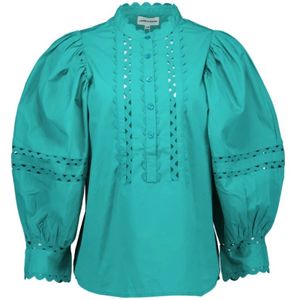 Antik Batik, Dames, Blouses & Shirts, Groen, Maat: S