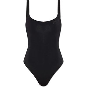 Moschino, Dames, Tops, Zwart, Maat: S Katoen,