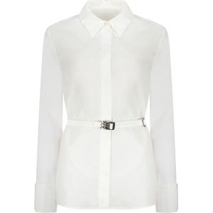 Givenchy, Dames, Blouses & Shirts, Wit, Maat: S Katoen,