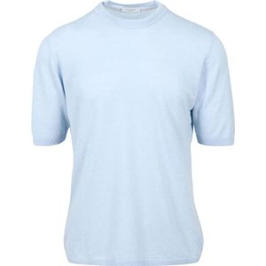 Paolo Pecora, Heren, Truien, Blauw, Maat: L Katoen,