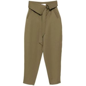 The Attico, Dames, Broeken, Groen, Maat: XS Viscose,