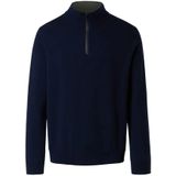 North Sails - 12GG Half-Zip Trui - Blauw - Gebreide Truien
