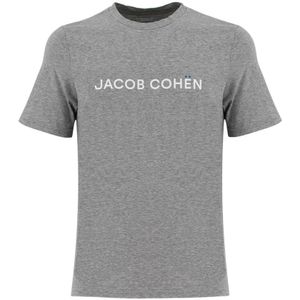 Jacob Cohën, Heren, Tops, Grijs, Maat: S Katoen,