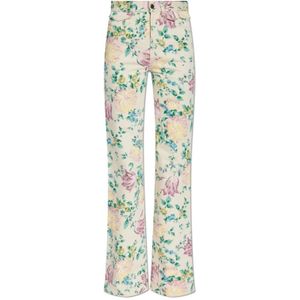 Chloé, Dames, Jeans, Beige, Maat: S Leer,