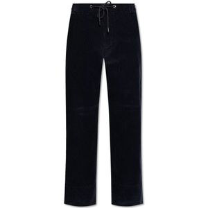 Moncler Ribfluwelen broek , Blue , Heren , Maat: L